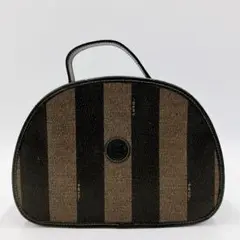 【FENDI】ハンドバッグ コスメポーチ ペカン柄 PVC 自立