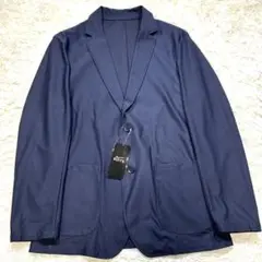 洗える♪【未使用タグ付】AOKI パジャマスーツ　ジャケット　春夏　ネイビー　M