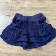 BeBeフリル付きネイビー90サイズ パンツ