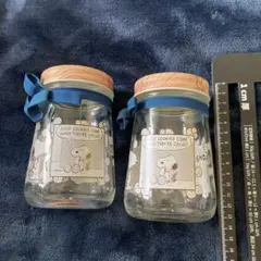 スヌーピー ガラス瓶 2個セット