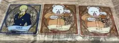 USJ ワンピース サンジの海賊レストラン コースター3枚（サンジ•ベポ2枚）