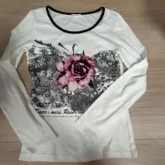 長袖Ｔシャツ　生成り　２（М）サイズ　L'est Rose