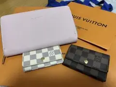 ダミエキーケースとアズールキーケースJILLスチュワートポーチオマケ