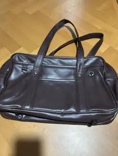ブラウン合成皮革スクールバック