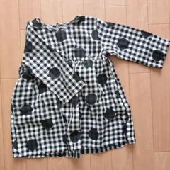 DILASH チェックドットワンピース 90