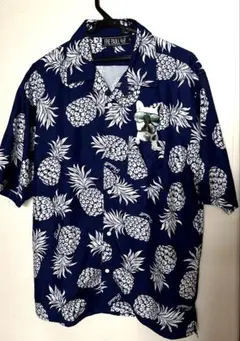 【未使用】フリーブル　パイナップルパターン　アロハシャツ
