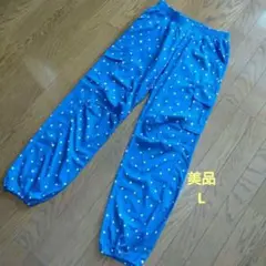Gfit 星柄 カーゴパンツ 青