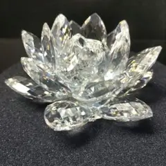 SWAROVSKI 睡蓮　キャンドルホルダー クリスタル スワロフスキー置物・アクセサリー専門店 ☆プラネタリウム☆