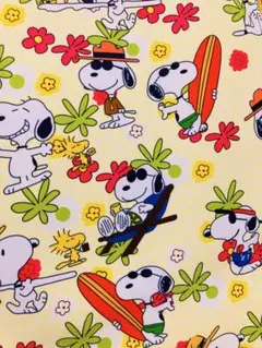ハワイアン スヌーピー ツイール(twill) 生地