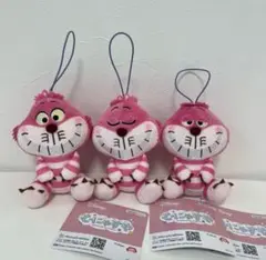 むにゃすやマスコット ふしぎの国のアリス チェシャ猫　② 3種　コンプセット