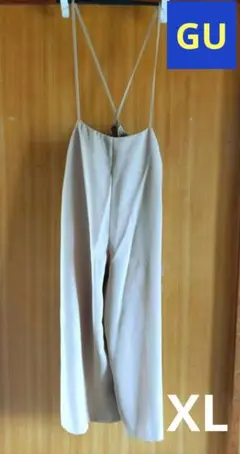【GU】サロペット/XL/ベージュ/春夏/オールインワン/美品