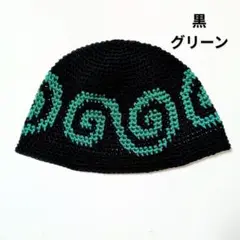 クラッシャーハット バケットハット ビーニー 古着 グランジ 韓国 渦巻