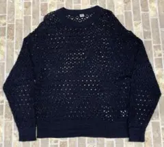 MEIAS メイアス ペーパー メッシュ ニット プルオーバー