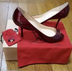 ルブタン パンプス オープントゥ