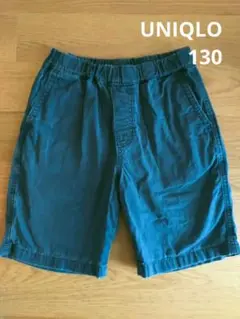 UNIQLO　イージー　ハーフパンツ　130　ネイビー