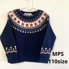 現品限り！　MPS 星柄ニットセーター 110