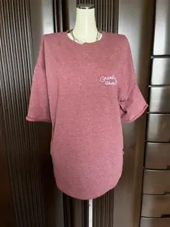 くすみピンク♡半袖　刺繍　Ｔシャツ