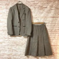 バーバリーズ BURBERRYS 上下セットアップ スカート スーツ チェック柄