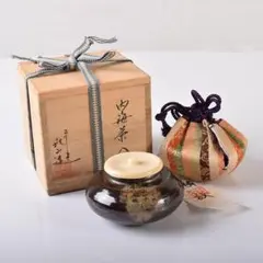 茶道具　平安　万代喜山造　内海茶入　仕覆付　共箱　V　7302 2025年最新】万代喜山の人気アイテム - メルカリ