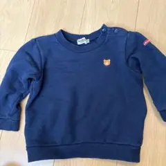 HOT BISCUITS ネイビー トレーナー 90cm ミキハウス