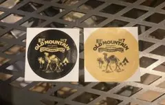 OLDMUNTAINステッカー2枚黄色と黒色