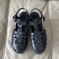 LOEWE ロエベ グリッターレザー グルカサンダル 39