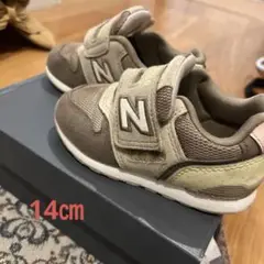 New Balance キッズスニーカー 14cm ブラウン