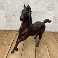 昭和レトロ 鉄製 アイアン 馬 駿馬 干支 午 置物 インテリア オブジェ 飾り