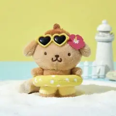 オリーブヤング サンリオコラボ ポムポムプリン ぬいぐるみキーホルダー