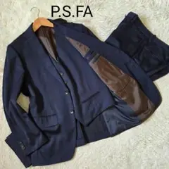 現行 美品 P.S.FA 3ピース セットアップ ネイビー サイズAB5 M相当