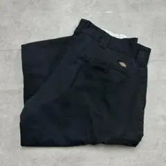 Dickies　ディッキーズ　ワークパンツ　ポケット　古着　ブラック　W38