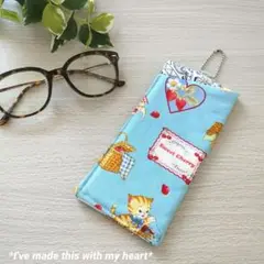メガネケースꕤ︎︎handmadeꕤ︎︎sweet cherry
