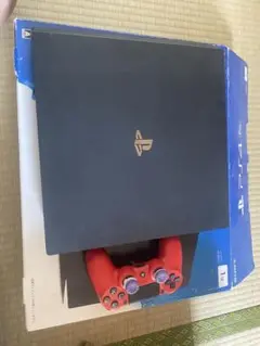 PS4 Pro 本体 赤コントローラー ゲーム7本セット