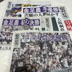 金足農業 高校野球 吉田輝星 新聞 2018年 秋田魁新聞 号外 セット