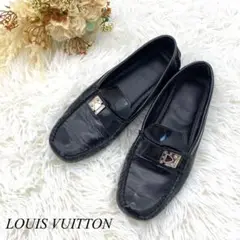 美品✨LOUIS VUITTON ルイヴィトン 靴 ローファー エナメル 黒