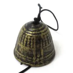 風鈴（南部鉄器風）釣鐘(ゴールド)箱入り