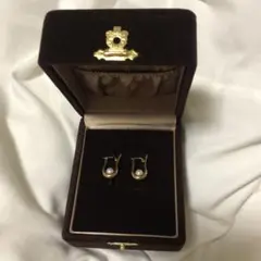 ete パールドロップピアス