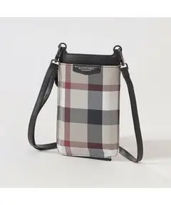 ブラックレーベル クレストブリッジ pvcチェックスマホショルダー