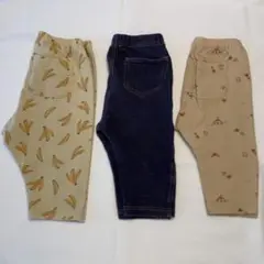 バナナ柄ベージュボトムス