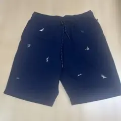 Hush Puppies 刺繍入りネイビーショートパンツ L