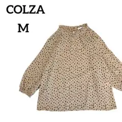 《COLZA》七分袖ブラウス【M】ベージュ
