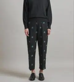 ＜LOEFF（ロエフ）＞アザミ ジャカード クロップドパンツ†