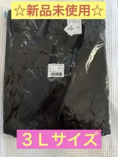 シアーライン チュニック 黒 半袖 3Lサイズ