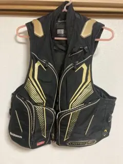 キョロキョロ様専用 シマノリミテッドプロ 鮎ベスト サイズL 金黒