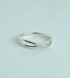 PonteVecchio ダイヤ0.02ct K10 WG リング