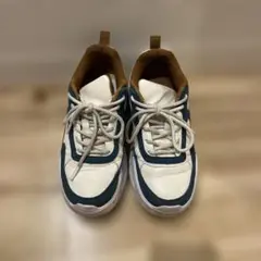 レトロスタイル スニーカー ホワイト/ダークブルー