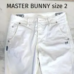 ‼️格安汚れ有‼️ マスターバニー　レディース　ゴルフ　パンツ　白