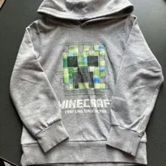 【匿名発送】Minecraft クリーパー パーカー グレー　サイズ120
