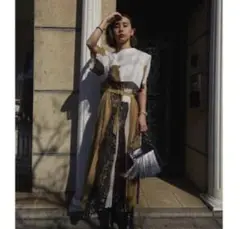 Ameri Vintage FUDE ART PLEATS DRESS