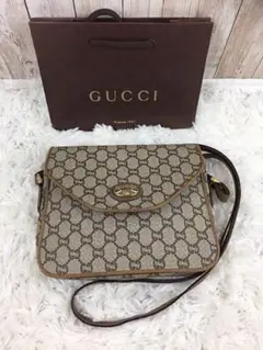 【希少なオールドグッチ】GUCCI GGプラス ショルダーバッグ ヴィンテージ
